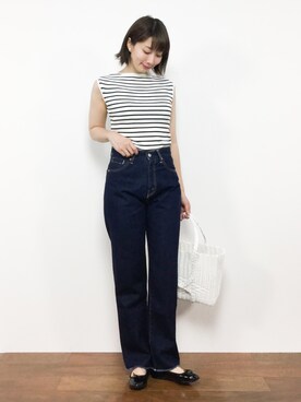 三由佳奈さん（レディース・160cm）の夏コーディネート