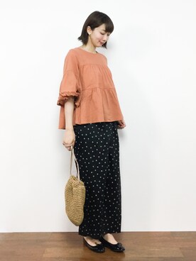 三由佳奈さん（レディース・160cm）の夏コーディネート