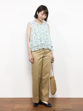 三由佳奈さん（レディース・160cm）の夏コーディネート