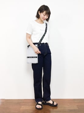 三由佳奈さん（レディース・160cm）の夏コーディネート