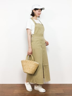 三由佳奈さん（レディース・160cm）の夏コーディネート