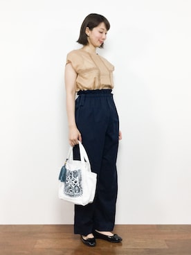 三由佳奈さん(レディース・160cm)の夏コーディネート