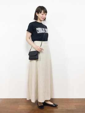 三由佳奈さん（レディース・160cm）の夏コーディネート