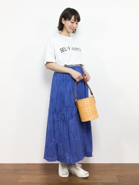 三由佳奈さん（レディース・160cm）の夏コーディネート