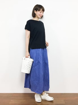 三由佳奈さん(レディース・160cm)の夏コーディネート