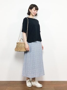 三由佳奈さん（レディース・160cm）の夏コーディネート