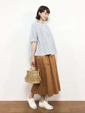 三由佳奈さん（レディース・160cm）の夏コーディネート