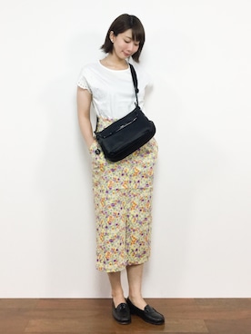 三由佳奈さん（レディース・160cm）の夏コーディネート