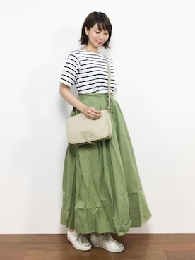 三由佳奈さん（レディース・160cm）の夏コーディネート