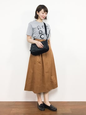 三由佳奈さん（レディース・160cm）の夏コーディネート