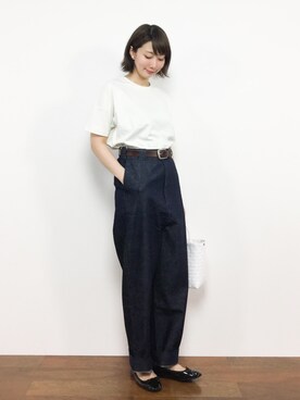 三由佳奈さん（レディース・160cm）の夏コーディネート