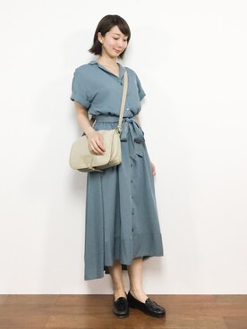 三由佳奈さん（レディース・160cm）の夏コーディネート