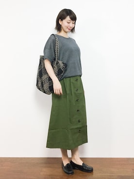 三由佳奈さん(レディース・160cm)の夏コーディネート