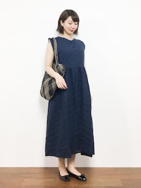 三由佳奈さん（レディース・160cm）の夏コーディネート