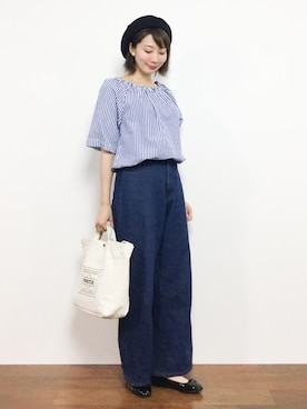 三由佳奈さん(レディース・160cm)の夏コーディネート