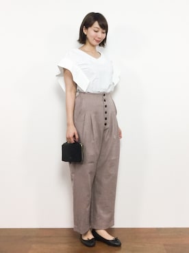 三由佳奈さん（レディース・160cm）の夏コーディネート