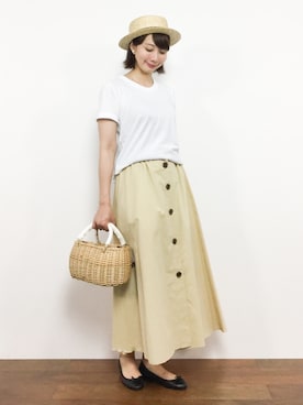 三由佳奈さん(レディース・160cm)の夏コーディネート