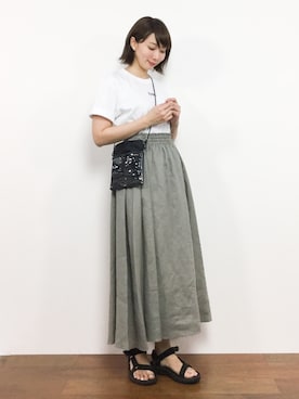 三由佳奈さん(レディース・160cm)の夏コーディネート