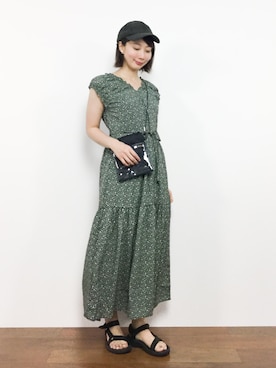 三由佳奈さん（レディース・160cm）の夏コーディネート