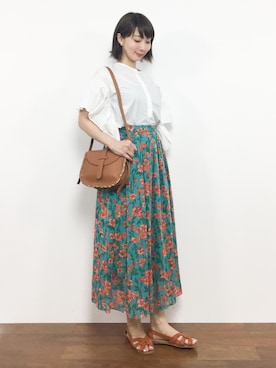 三由佳奈さん(レディース・160cm)の夏コーディネート