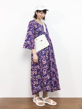 三由佳奈さん（レディース・160cm）の夏コーディネート