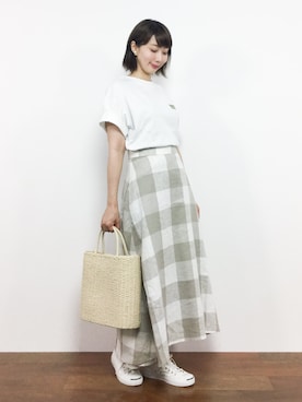 三由佳奈さん(レディース・160cm)の夏コーディネート