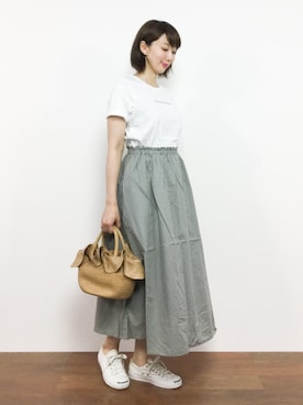 三由佳奈さん（レディース・160cm）の夏コーディネート