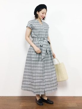 三由佳奈さん(レディース・160cm)の夏コーディネート