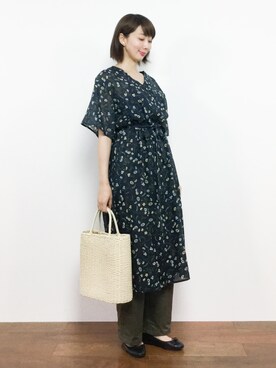 三由佳奈さん(レディース・160cm)の夏コーディネート