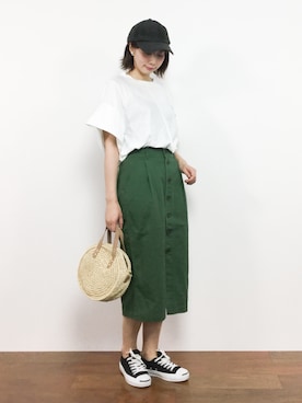 三由佳奈さん（レディース・160cm）の夏コーディネート