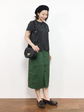 三由佳奈さん(レディース・160cm)の夏コーディネート