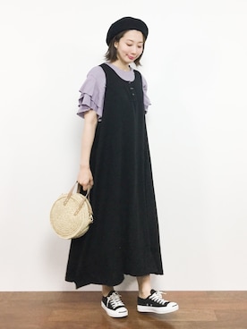 三由佳奈さん（レディース・160cm）の夏コーディネート