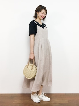 三由佳奈さん（レディース・160cm）の夏コーディネート