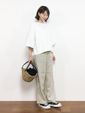 三由佳奈さん(レディース・160cm)の夏コーディネート