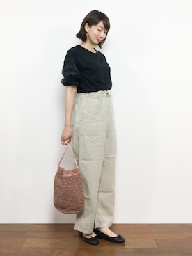 三由佳奈さん(レディース・160cm)の夏コーディネート