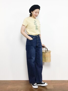 三由佳奈さん（レディース・160cm）の夏コーディネート