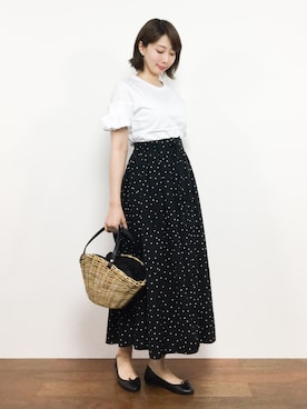 三由佳奈さん（レディース・160cm）の夏コーディネート