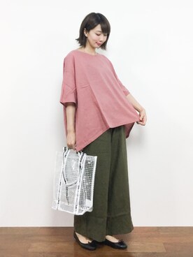 三由佳奈さん（レディース・160cm）の夏コーディネート