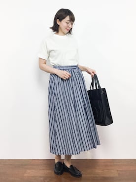 三由佳奈さん（レディース・160cm）の夏コーディネート