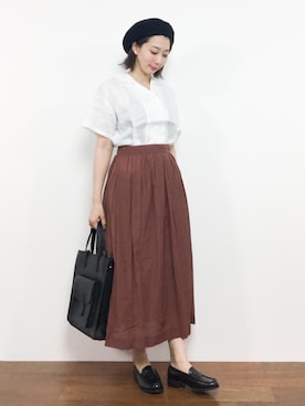 三由佳奈さん(レディース・160cm)の夏コーディネート