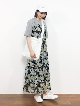 三由佳奈さん（レディース・160cm）の夏コーディネート