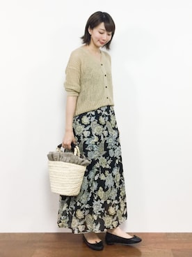 三由佳奈さん（レディース・160cm）の夏コーディネート