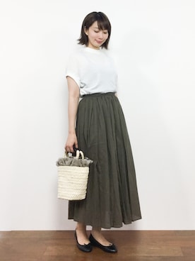 三由佳奈さん（レディース・160cm）の夏コーディネート