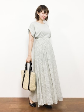 三由佳奈さん（レディース・160cm）の夏コーディネート