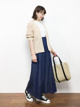 三由佳奈さん(レディース・160cm)の夏コーディネート