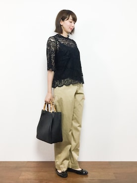 三由佳奈さん（レディース・160cm）の夏コーディネート