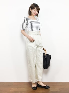 三由佳奈さん（レディース・160cm）の夏コーディネート