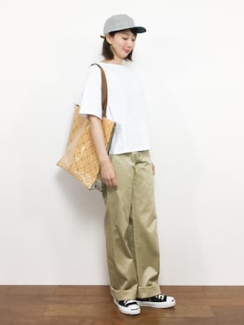 三由佳奈さん（レディース・160cm）の夏コーディネート