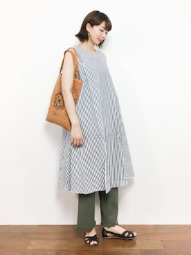 三由佳奈さん(レディース・160cm)の夏コーディネート