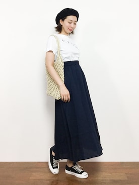 三由佳奈さん(レディース・160cm)の夏コーディネート